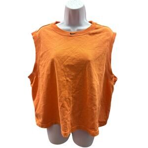 Nike Women’s Wash Tank Top Atomic Orange Crop Top Size M